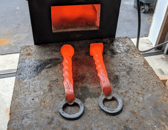 how to make a railroad spike bottle opener